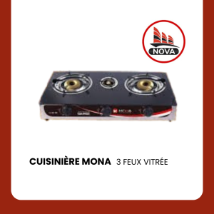 CUISINIERE MONA 3 feux vitré