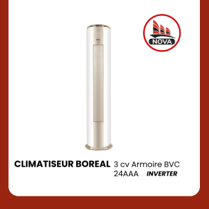 CLIMATISEUR BOREAL 3 CV ARMOIRE INVERTER (BVC 24AAA)