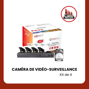 KIT DE 4 CAMERA DE VIDEO SURVEILLANCE